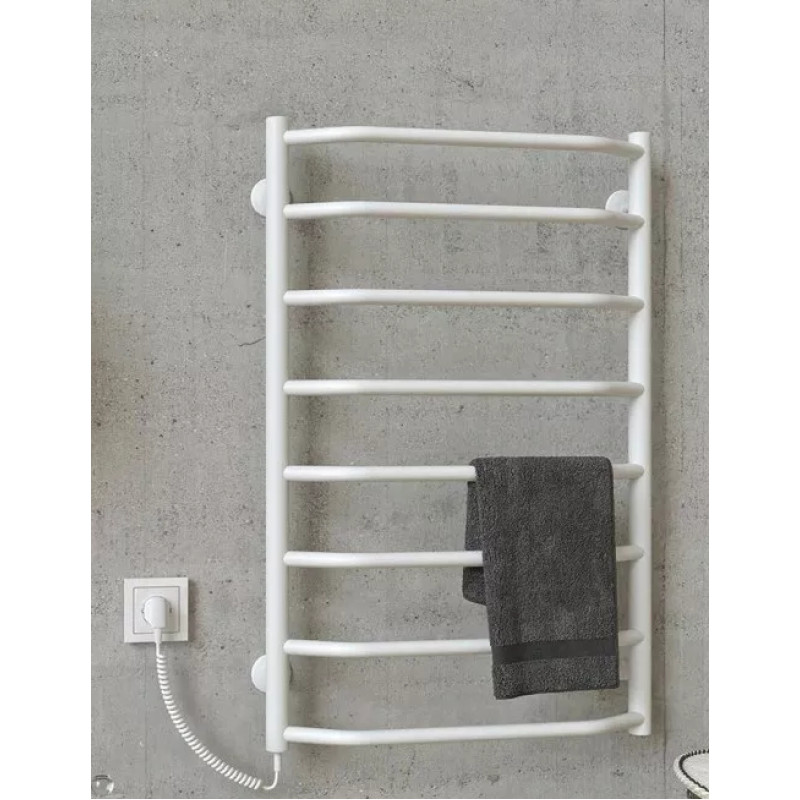 Deffi Рушникосушарка електрична Трапеція 500x600 лівий, 60 Вт, білий