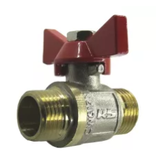 STA Кран кульовий   1/2" ЗЗ (червоний метелик) НІК. {150/15} (1009018)