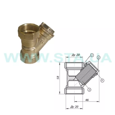 STA Фільтр муфт. сітч. Ду  3/4" /NoName (1001436)