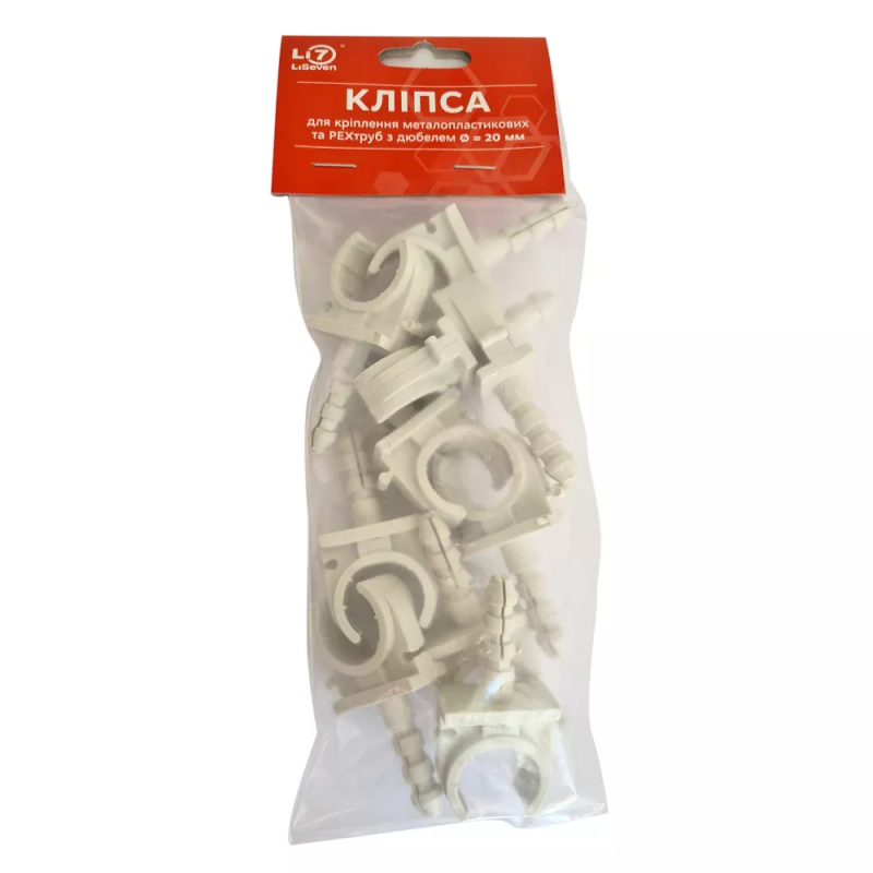 LiSeven Крепление одинарное 20 мм (дюбель) (КРАТНО 10) {250/10} (1001709)