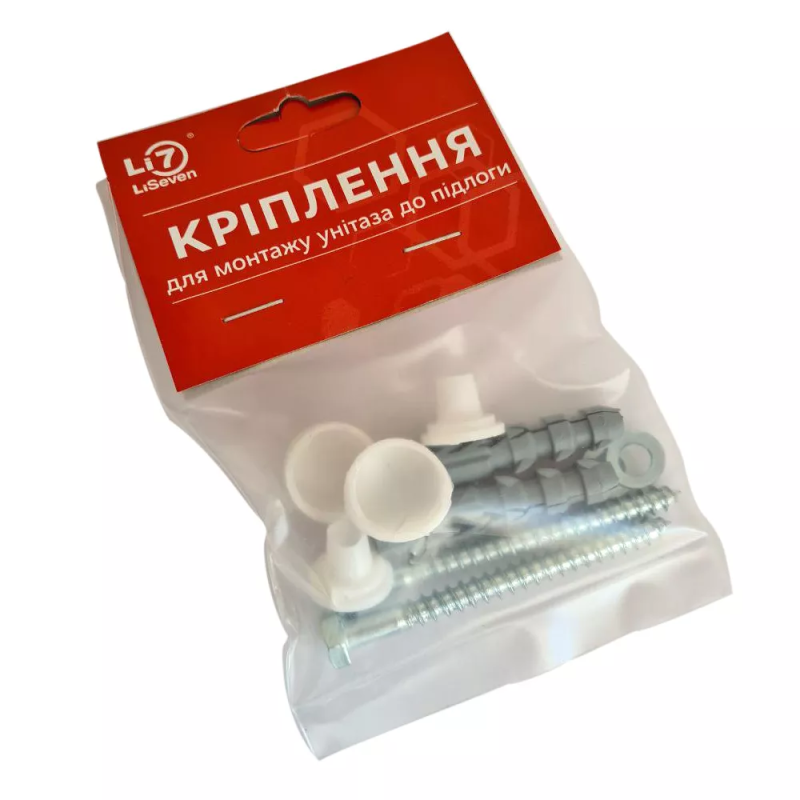 LiSeven Кріплення для монтажу унітазу до підлоги , 6х80 мм