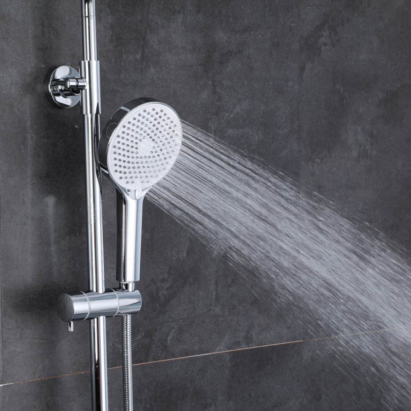 Frap Душова лійка F015, 3 режими, білий/хром