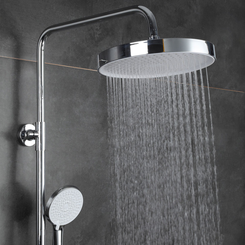 Frap Стельова лійка F015-25, кругла, Ø250 мм, білий/хром