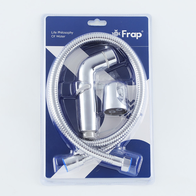 Frap Гігієнічний набір F021 (лійка, шланг, кронштейн), хром