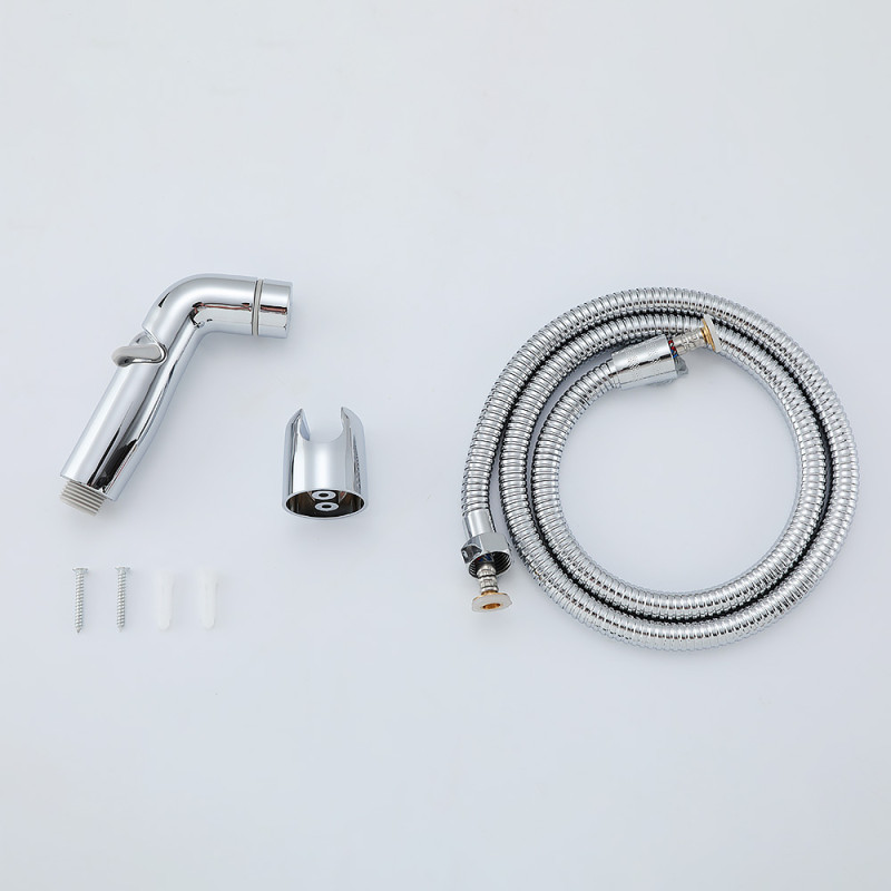 Frap Гігієнічний набір F021 (лійка, шланг, кронштейн), хром