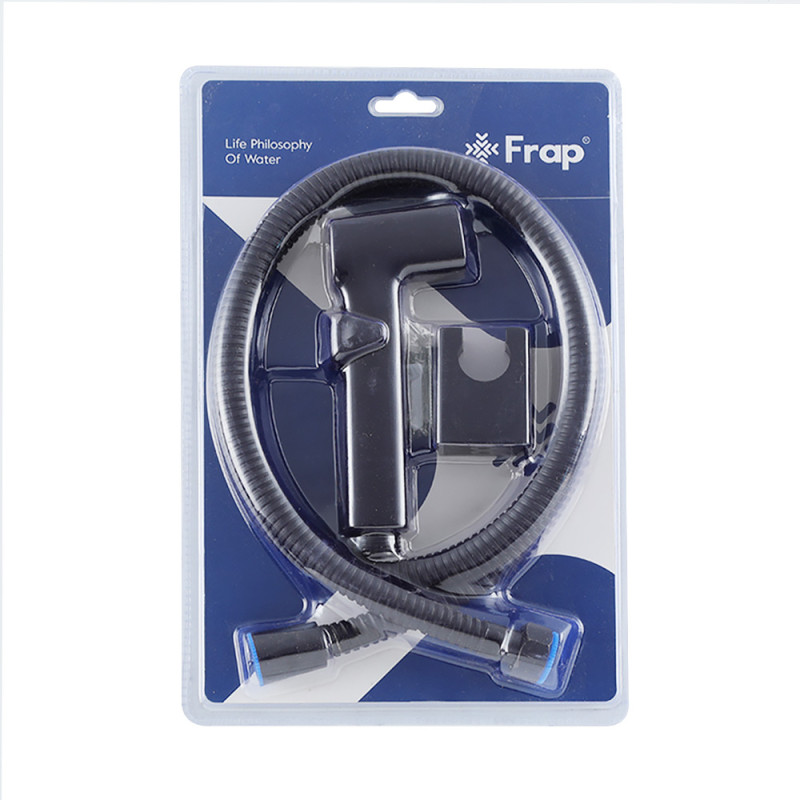Frap Гігієнічний набір F022-6 (лійка, шланг, кронштейн), чорний