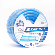 EVCI Шланг для поливу Plastik Export ПВХ Ø 3/4", тришаровий, армований, бухта 30 м