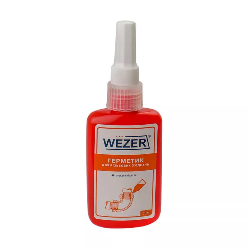 WEZER Анаеробний гель-герметик 50 мл для різьбових з'єднань