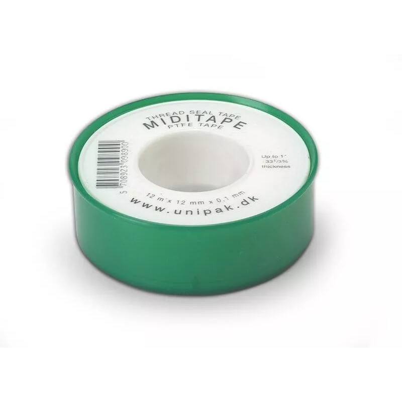 Unipak Стрічка тефлонова MIDITAPE 12x0.1 мм 13,2 м, білий
