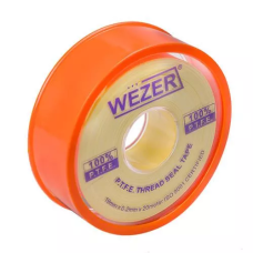 WEZER Фум стрічка PTFE 19x0,2 мм 20 м, жовтий