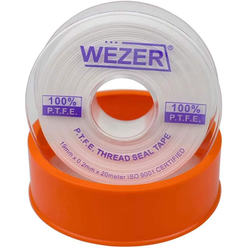WEZER Фум стрічка PTFE 19x0, 2 мм 20 м, білий