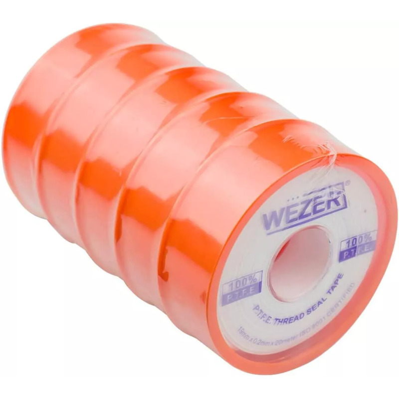 WEZER Фум стрічка PTFE 19x0, 2 мм 20 м, білий