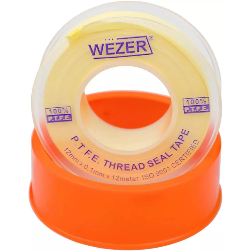 WEZER Фум стрічка PTFE 12x0,1 мм 12 м, жовтий