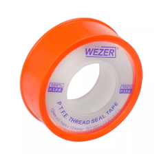 WEZER Фум стрічка PTFE 12x0, 1 мм 12 м, білий