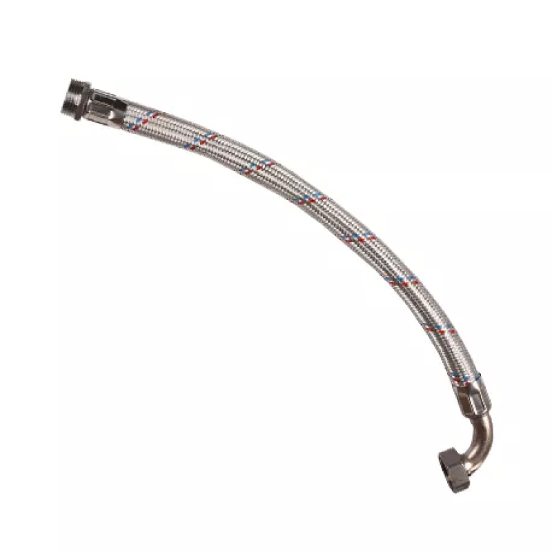 FORWATER Шланг антивибрационный 50 см угловой нерж. 1"*1" (1011500)