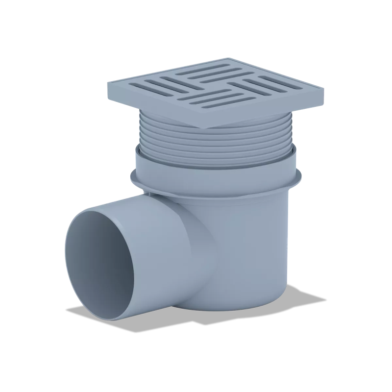 Трап горизонтальный ANI-plast TA1610 Ø110/90° регулируемый 150х150 мм. (TA 1610)