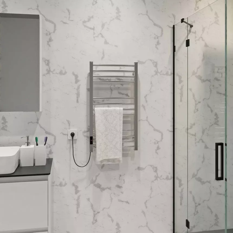 Deffi Рушникосушарка електрична Lima 400х800 мм лівий, 165 Вт, хром