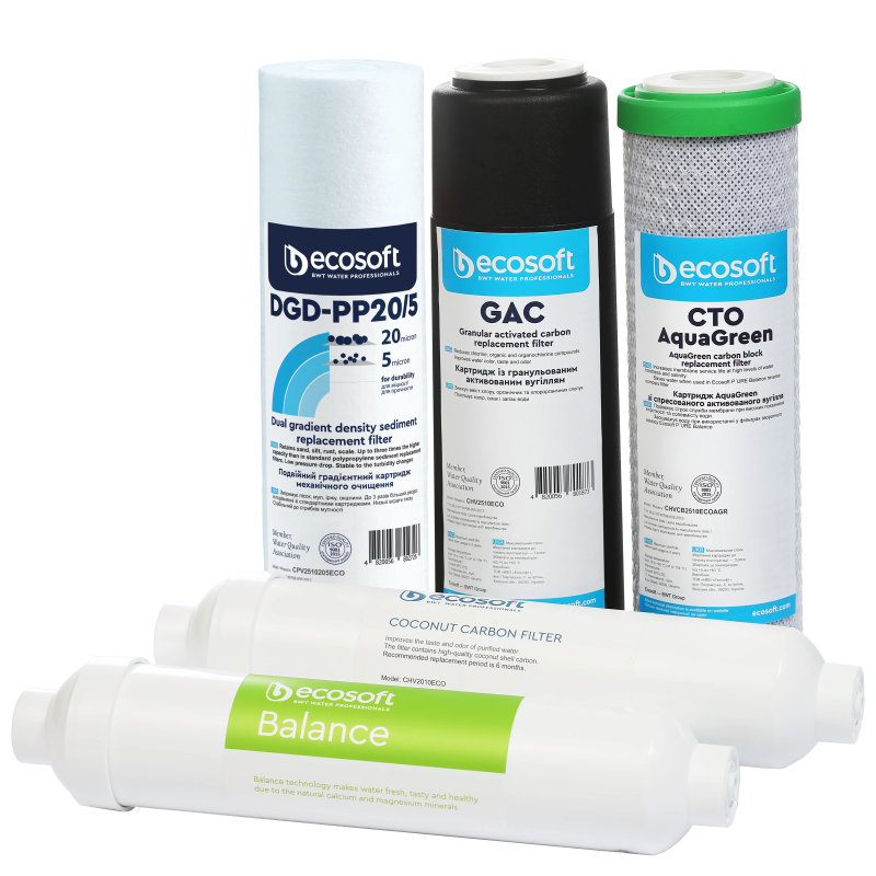 ECOSOFT Комплект картриджів P’URE Balance 6 місяців (CHV5PUREBAL)