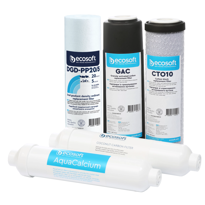 ECOSOFT Комплект картриджів P’URE AquaCalcium Mint 6 місяців (CHV5PUREMAC)