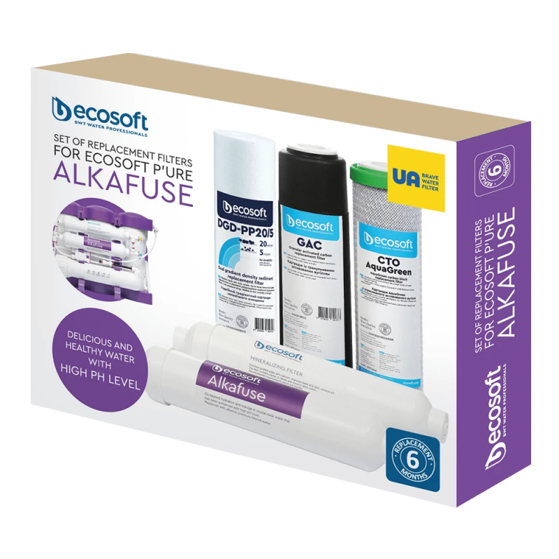 ECOSOFT Комплект картриджів P'URE Alkafuse 6 місяців (CHV5PUREALC)