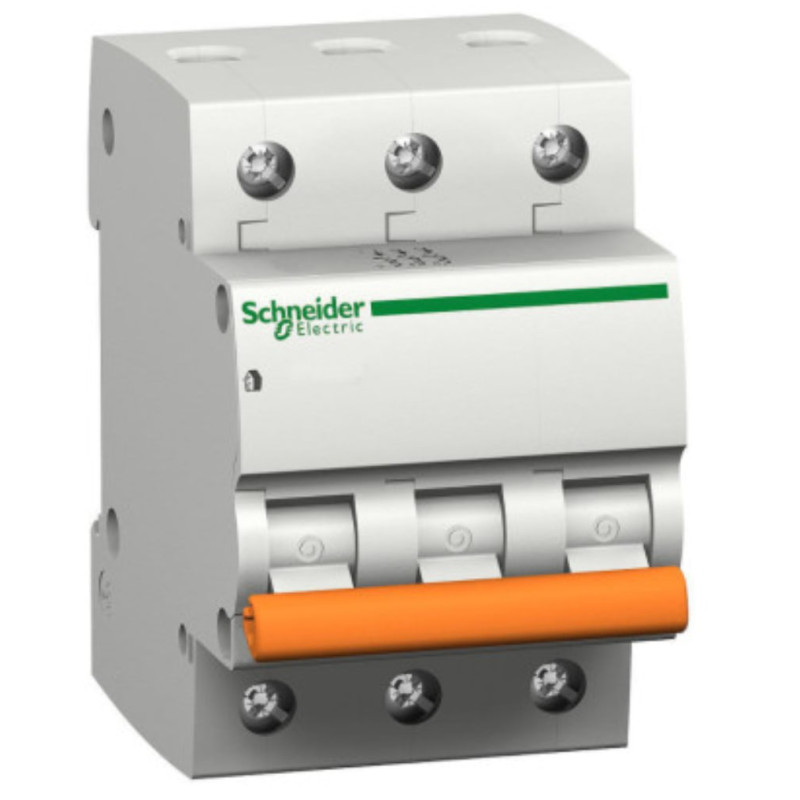 Автомат 20A, 3-фазний, тип С, "Домовий" 11224 Schneider Electric