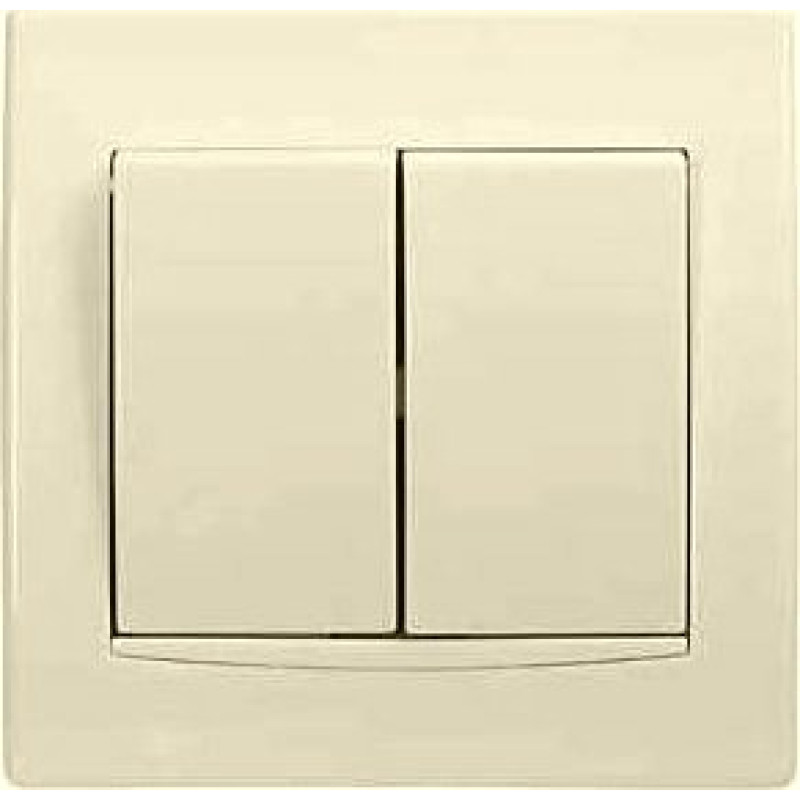 Вимикач 2-кл, (сх.5), Anya крем (AYA0300223)