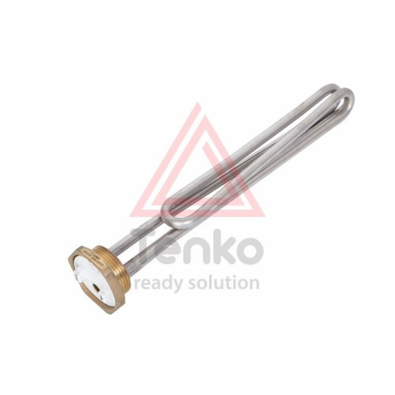 Tenko ТЭН 3 кВт для бойлера, гайка, нержавейка, гнутая, под анод М6 (49240)