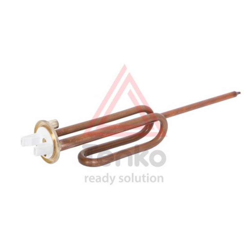 Tenko ТЭН 2,5 кВт для бойлера, фланец 48 мм, медь, гнутый, под анод М6 (65312)