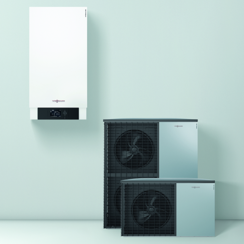 Viessmann Комплект тепловий насос з бойлером VITOCAL 200-S 7,6 - 10,1 кВт  AWB-E-AC + Vitocell 300 л (Z023746)