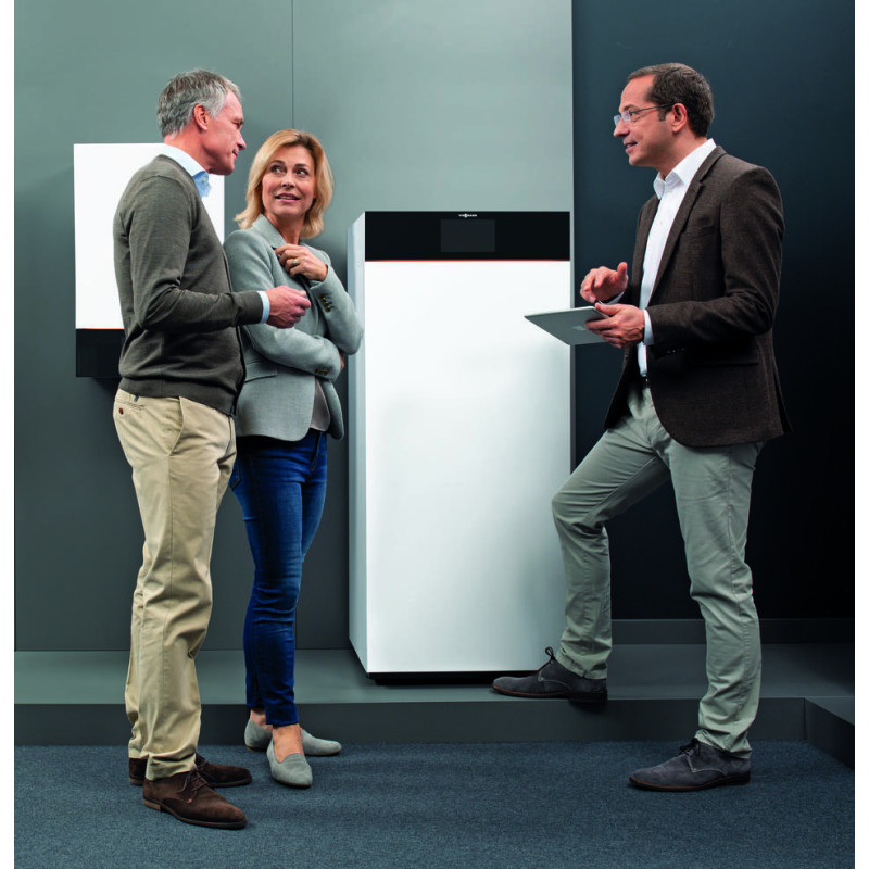 Viessmann Пакет газовий котел Vitodens 200-W, 25 кВт +водонагревач Vitocell 100-W, 200 л (Z021619) (Z021619)