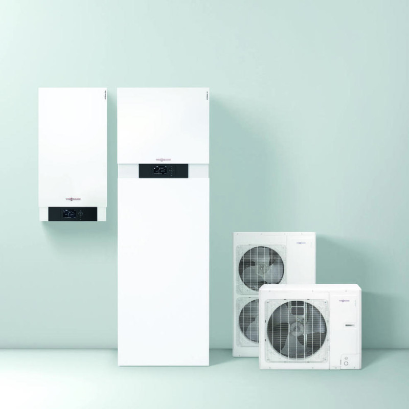 Viessmann Комплект тепловий насос з бойлером VITOCAL 100-S 6 - 8,2 кВт  AWB-M-E-AC + Vitocell 300 л (Z023771)