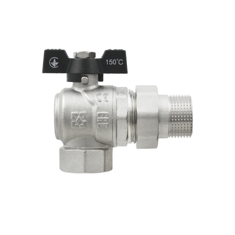 Raftec Кран шаровой BLACK DN20 ВН 3/4"бабочка DRBS2-U