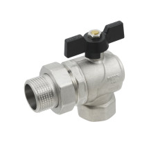 Raftec Кран шаровой BLACK DN25 ВН 1" бабочка DRBS3-U