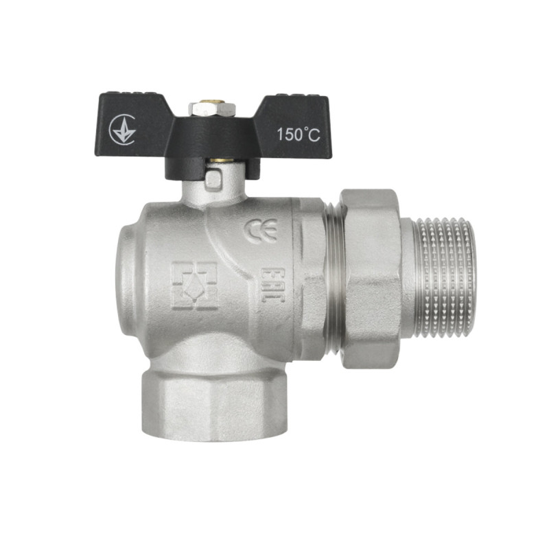 Raftec Кран шаровой BLACK DN25 ВН 1" бабочка DRBS3-U