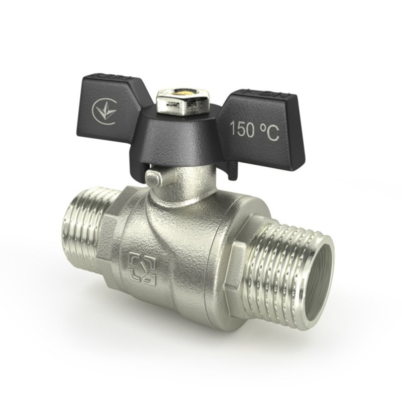 Raftec Кран шаровый BLACK DN15 ЗЗ 1/2'' бабочка DRB1111