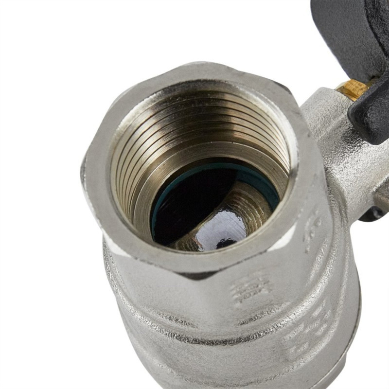 Raftec Кран шаровой BLACK PN20 ВВ 1 1/2" ручка DRH5