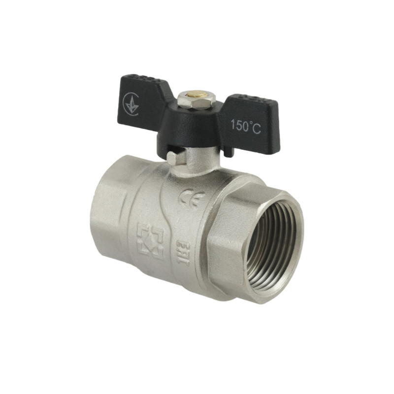 Raftec Кран шаровой BLACK PN40 ВВ 1" ручка DRB3