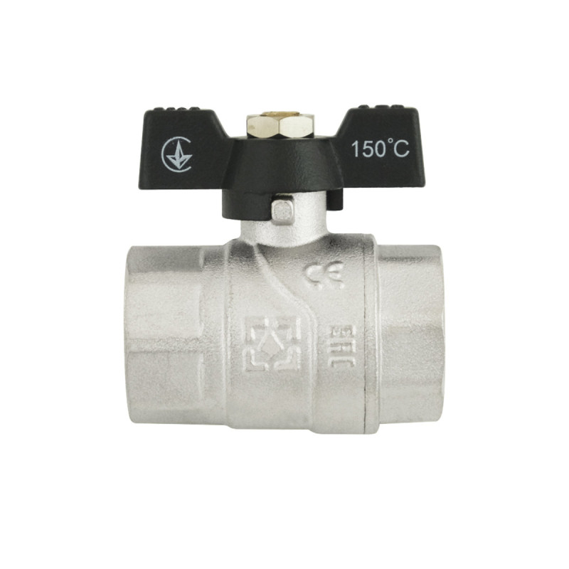 Raftec Кран шаровый BLACK PN40 ВВ 3/4" бабочка DRB2