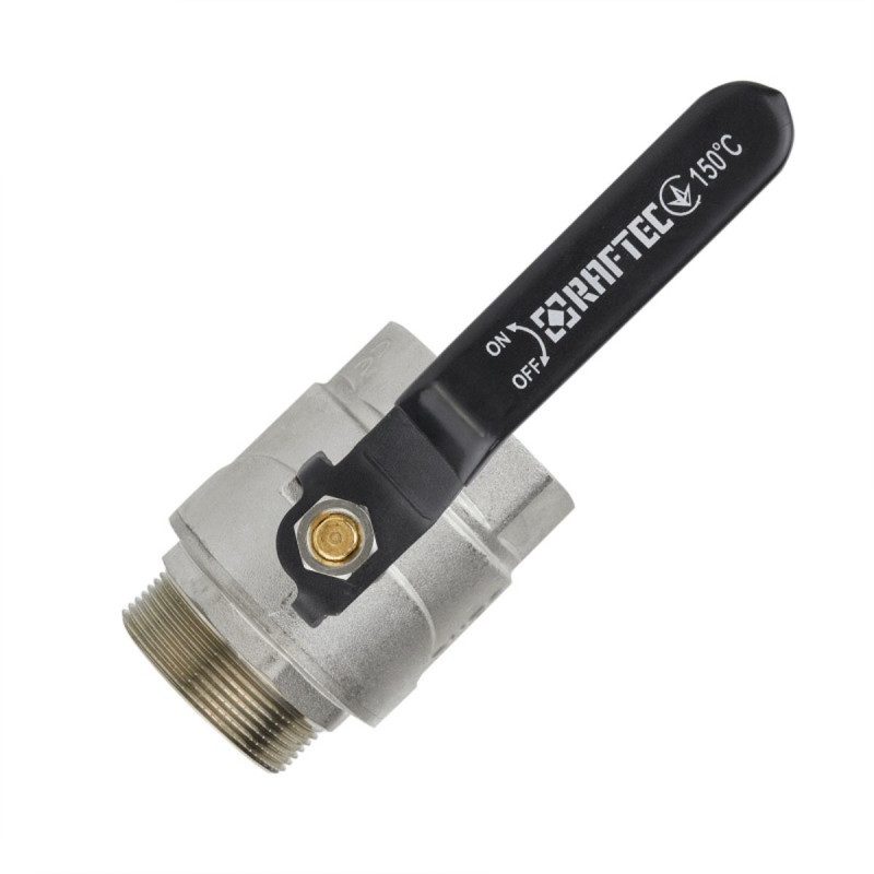 Raftec Кран шаровой BLACK PN40 ЗВ 1 1/2" ручка DRH51