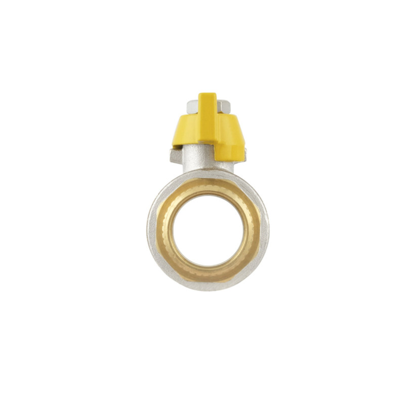 Raftec Кран шаровой YELLOW DN20 (3/4'') ВВ бабочка GRB2