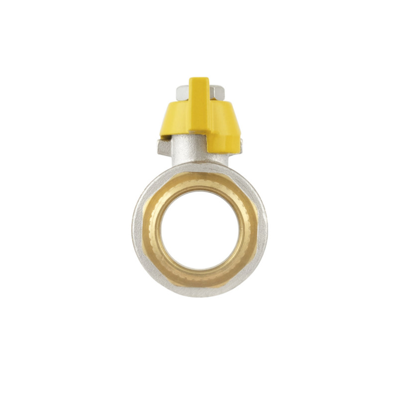 Raftec Кран шаровой YELLOW DN20 (3/4'') ЗВ бабочка GRB21