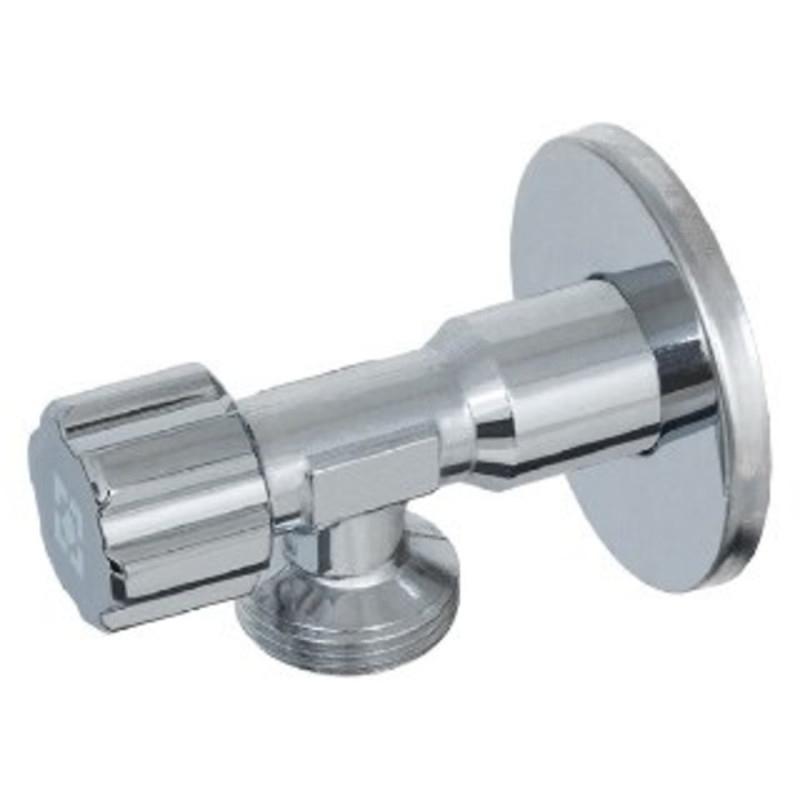 Raftec Угловой кран с керамическим запорным элементом PN10 ЗЗ 1/2"x1/2" VBE 0101