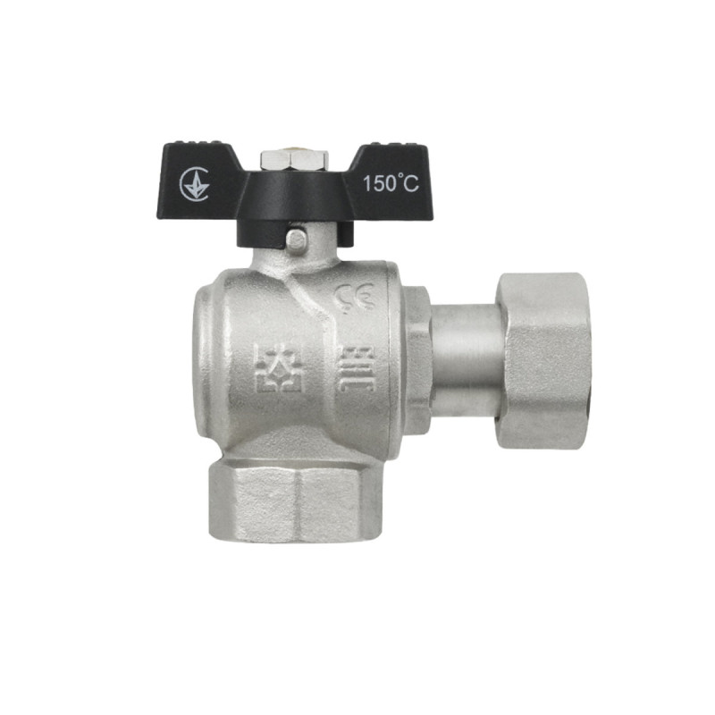 Raftec Кран кутовий з накидною гайкою PN40 ВВ 3/4" метелик DRBZ2