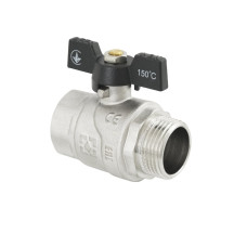 Raftec Кран шаровой BLACK PN40 ЗВ 1" бабочка DRB31