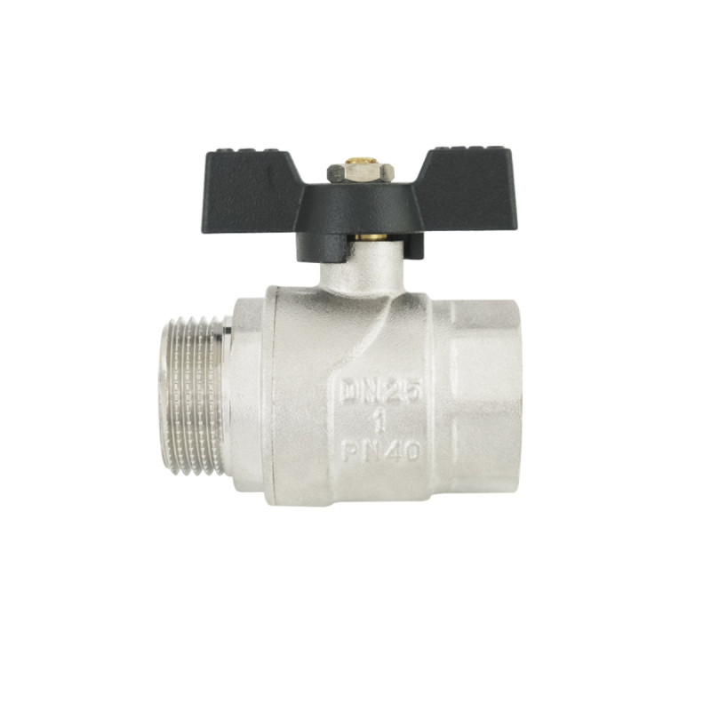 Raftec Кран шаровой BLACK PN40 ЗВ 1" бабочка DRB31