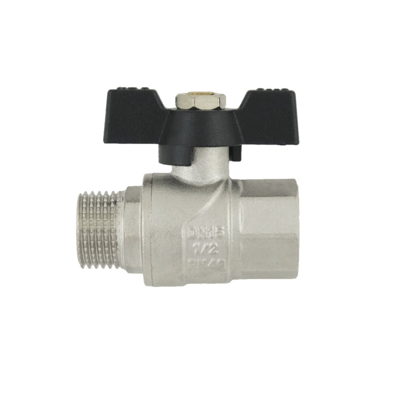 Raftec Кран шаровый BLACK PN40 ЗВ 1/2" бабочка DRB11