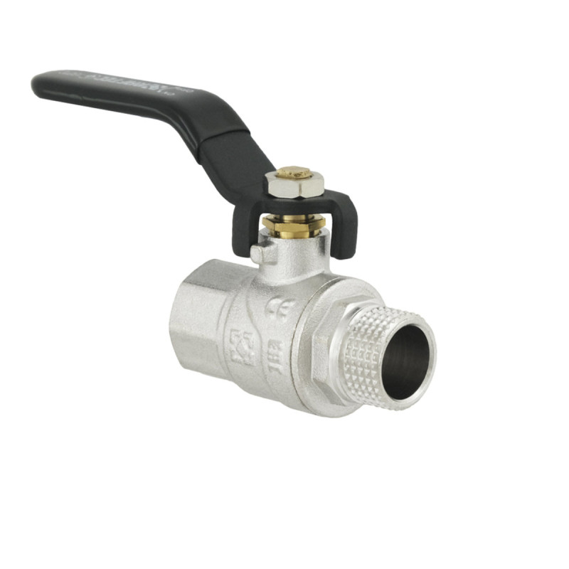 Raftec Кран шаровой BLACK PN40 ЗВ 1/2" ручка DRH11