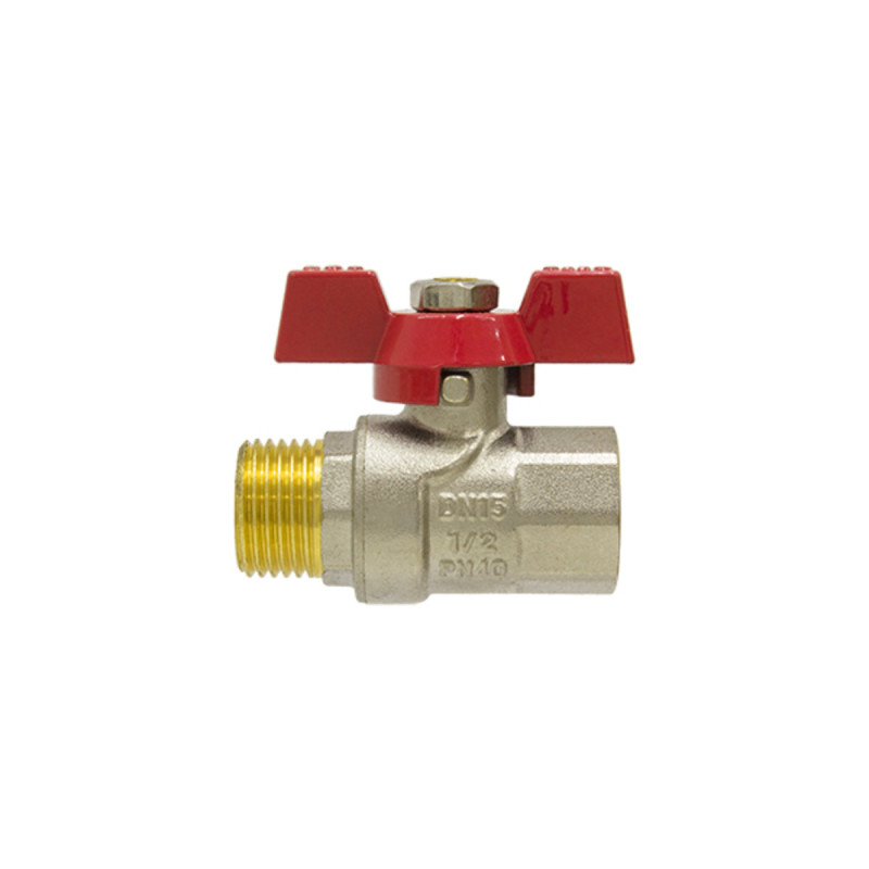 Raftec Кран шаровый RED PN40 ЗВ 1/2" бабочка CBB-011