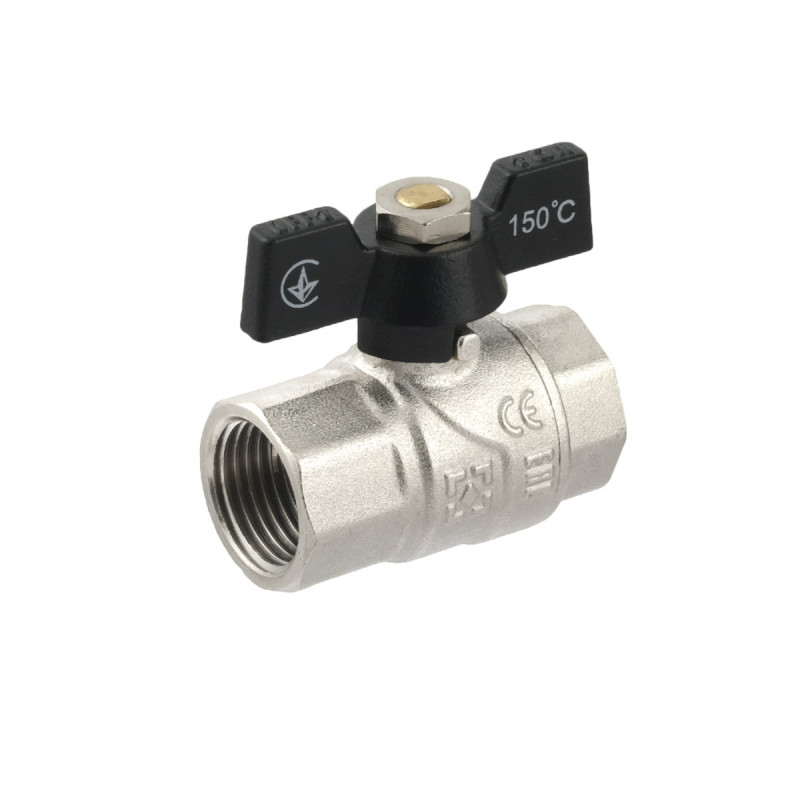 Raftec Кран шаровой Rafteс BLACK PN40 ВВ 1/2" бабочка