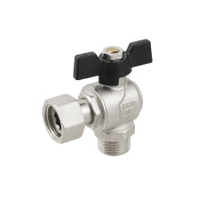 Raftec Кран кутовий з накидною гайкою PN40 ВЗ 1/2" метелик DRBM1